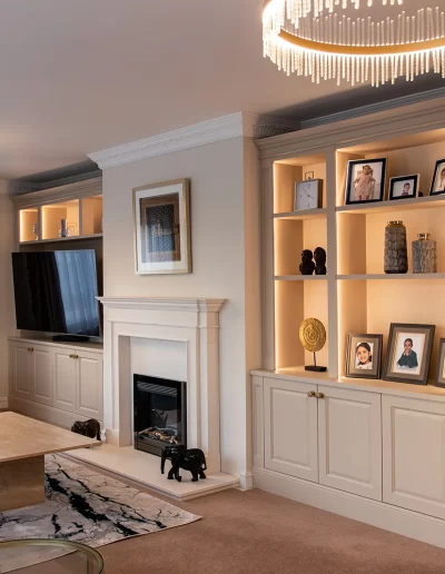 Bespoke fitted media / tv unit and shelving